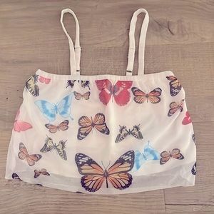 Ragstock butterfly camisole